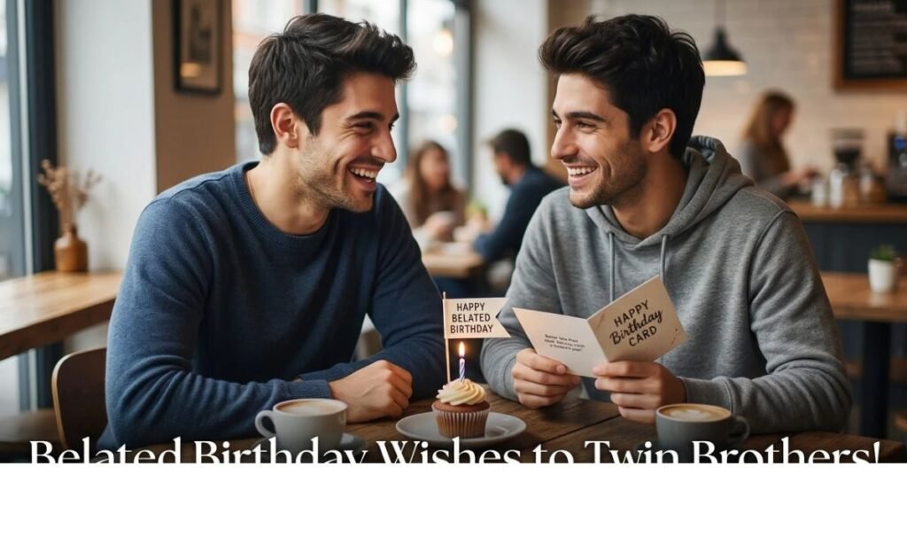 Belated Birthday Greetings for Twin Brothers