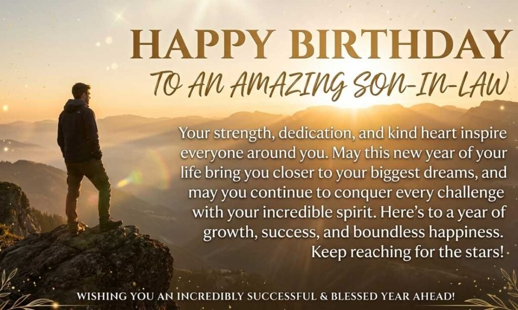 Belated Birthday Greetings for Your Son-in-Law