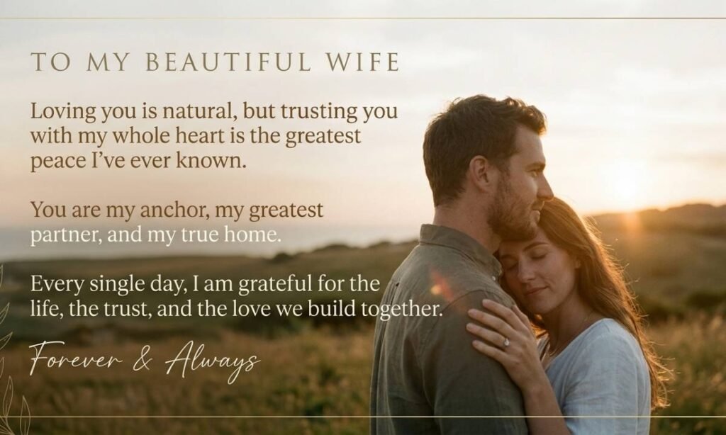 Best Love and Trust Messages for My Wife