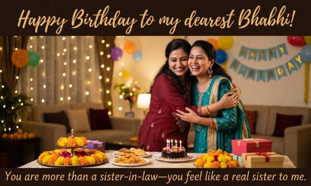 Birthday Wishes for Bhabhi Who Feels Like a Real Sister