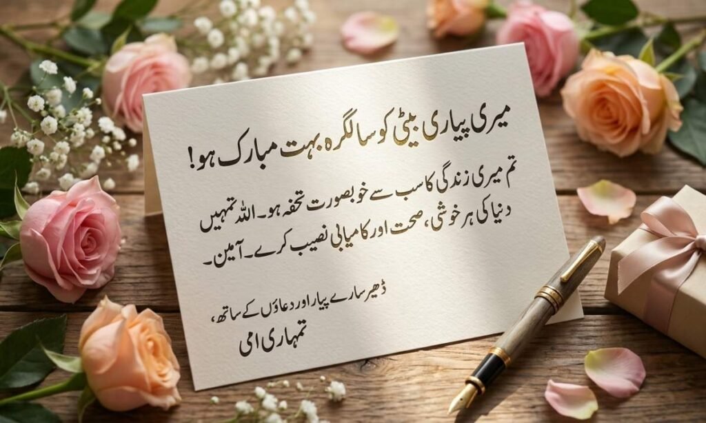 Birthday Wishes for Daughter From Mom in Urdu