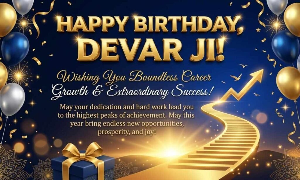 Birthday Wishes for Devar Ji for Career Growth and Success