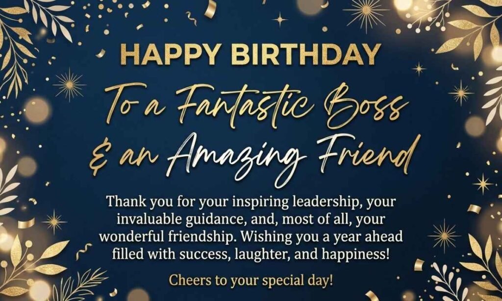 Birthday Wishes for a Boss Who Is Also a Friend