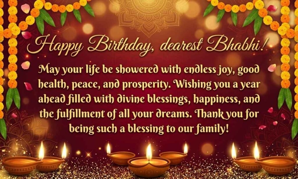 Blessing-Filled Birthday Wishes and Prayers for Bhabhi