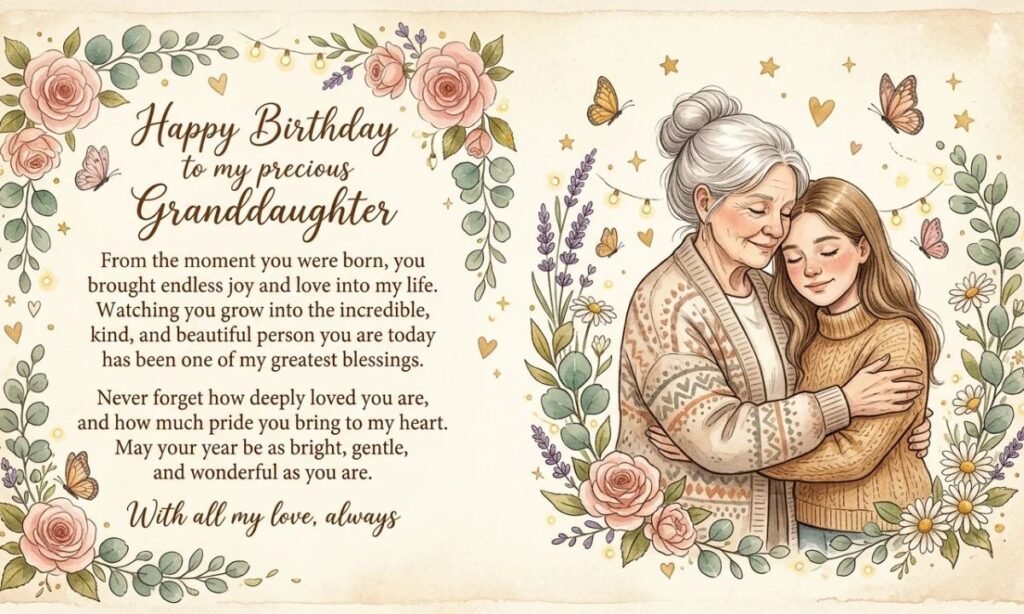 Emotional Birthday Messages for Granddaughter