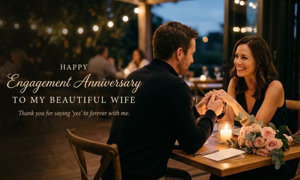 Engagement Anniversary Wishes to Wife