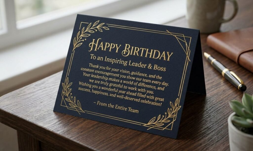 Essential Elements of a Meaningful Birthday Message for Your Boss