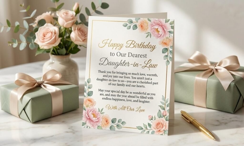 Heart-Touching Birthday Wishes to Make Your Daughter-in-Law Feel Special