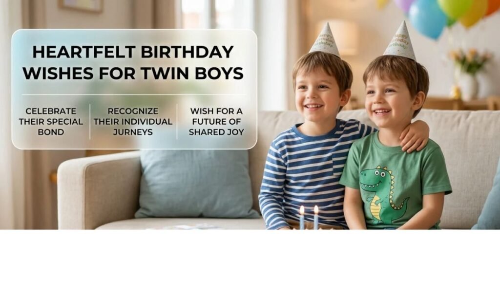 Heartfelt Birthday Wishes for Twin Boys