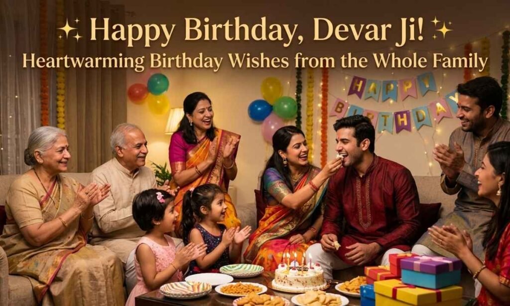Heartwarming Birthday Wishes for Devar Ji from the Whole Family