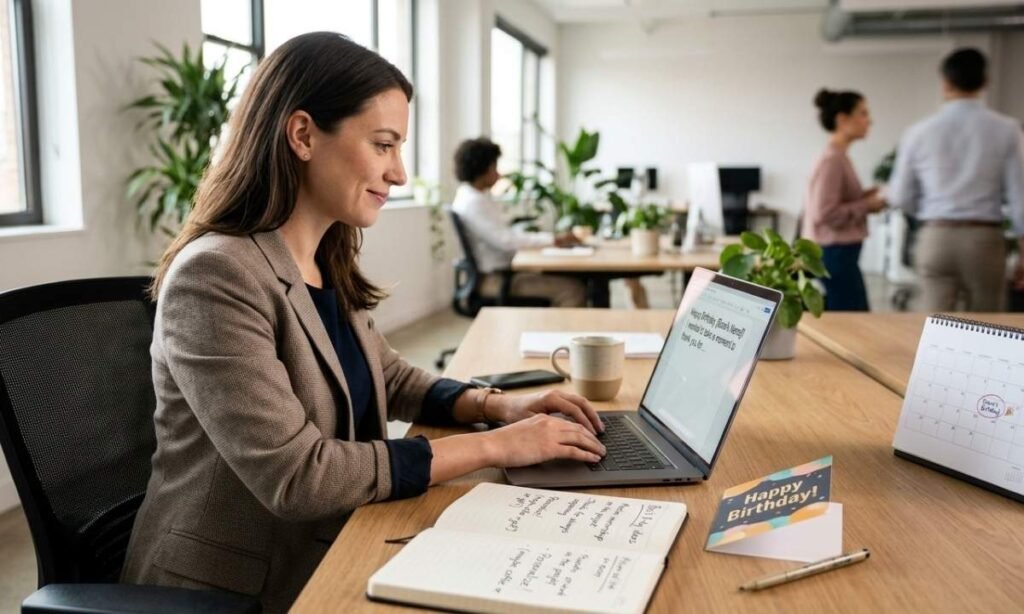 How to Personalize a Birthday Message for Your Boss