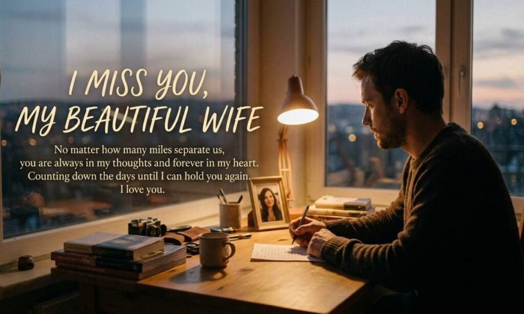 I Miss You Love Messages for My Wife Who Is Far Away