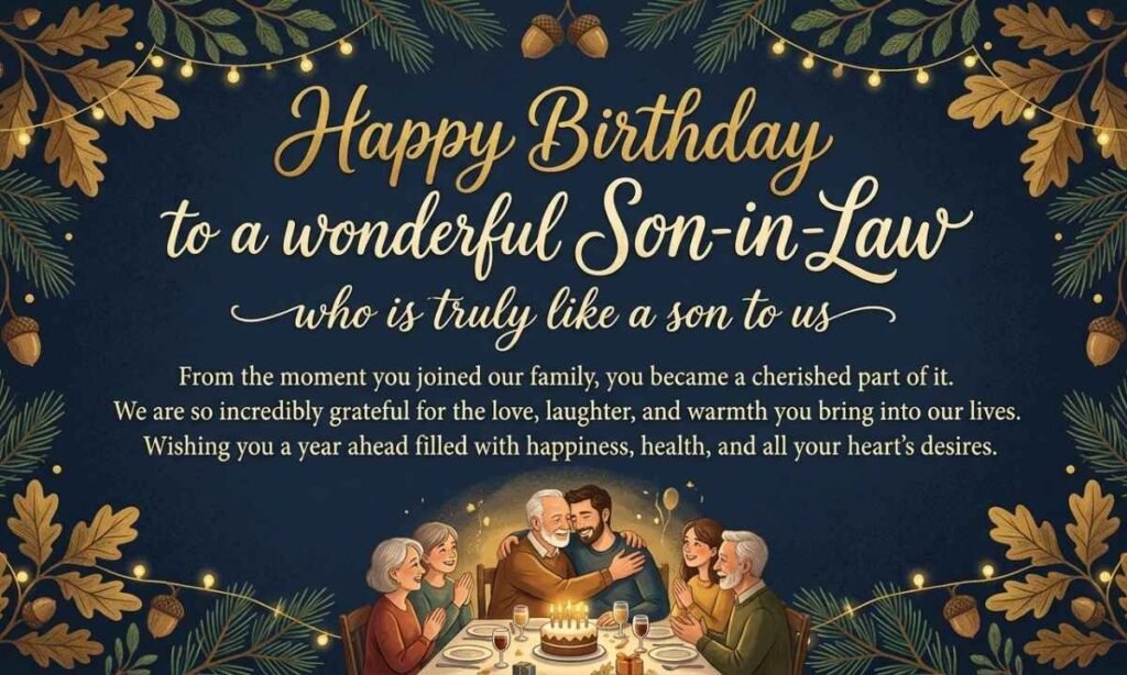 Loving Birthday Wishes for a Son-in-Law Who Feels Like a Son