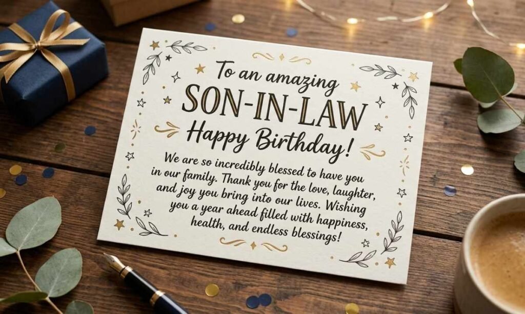 Short and Touching Birthday Wishes for Your Son-in-Law