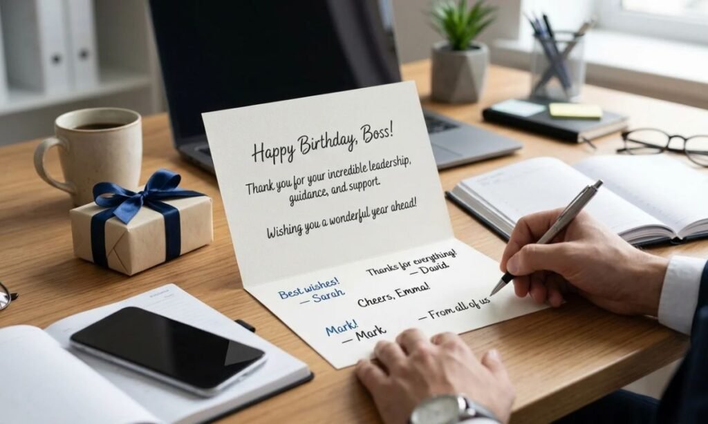 Thank-You Birthday Messages for Your Boss