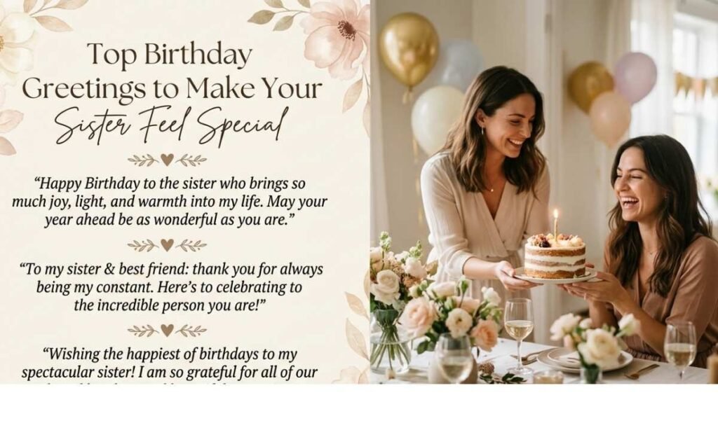 Top Birthday Greetings to Make Your Sister Feel Special
