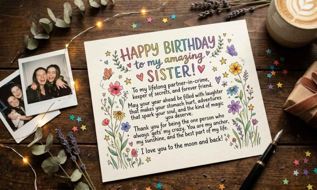 Unique Birthday Wishes for Sister